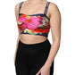 Dolce & Gabbana Multicolor Silk Cropped Bustier Corset Top