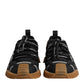 Dolce & Gabbana Black Logo Lace Up Low Top NS1 Sneakers Shoes