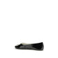 Tory Burch Black Calf Leather Bos Taurus Ballet Flats