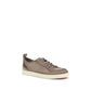 Santoni Beige Calf Leather Bos Taurus Low Top Sneakers