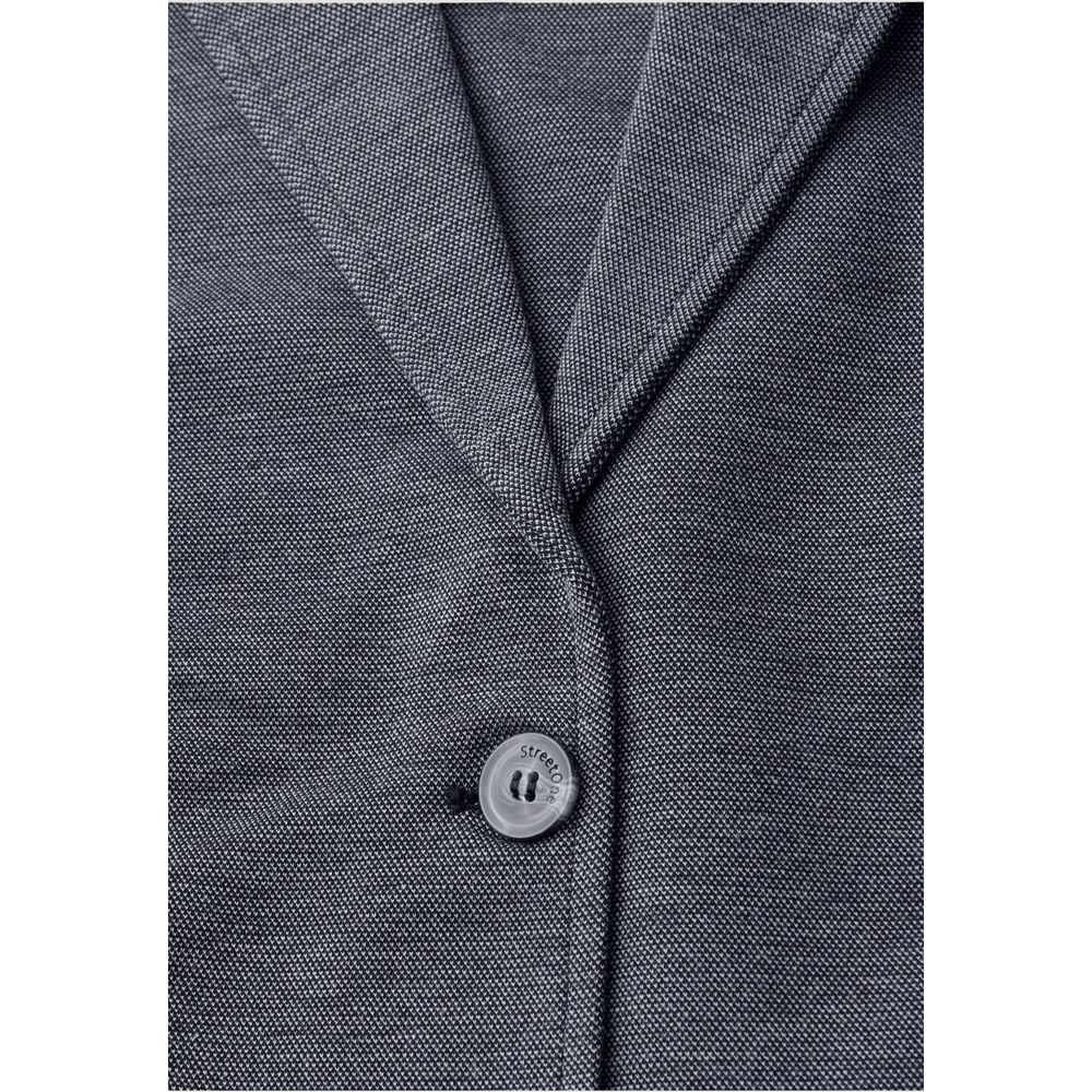 Street One Blue Polyacrylic Blazer