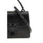PINKO Black Goatskin Handbag