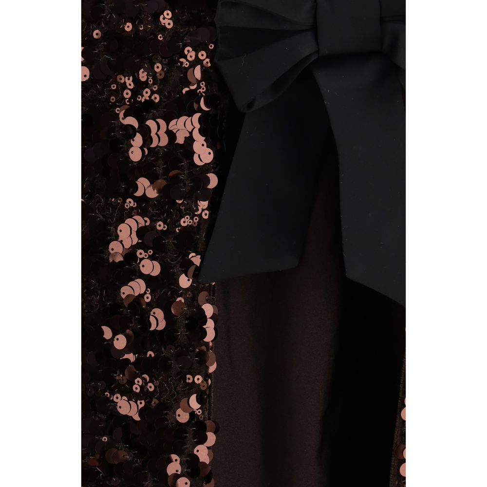 Ganni Brown Polyester Shirt