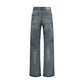 Diesel Blue Cotton Straight-Leg Jeans