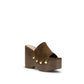 Gianvito Rossi Brown Calf Leather Bos Taurus Clogs