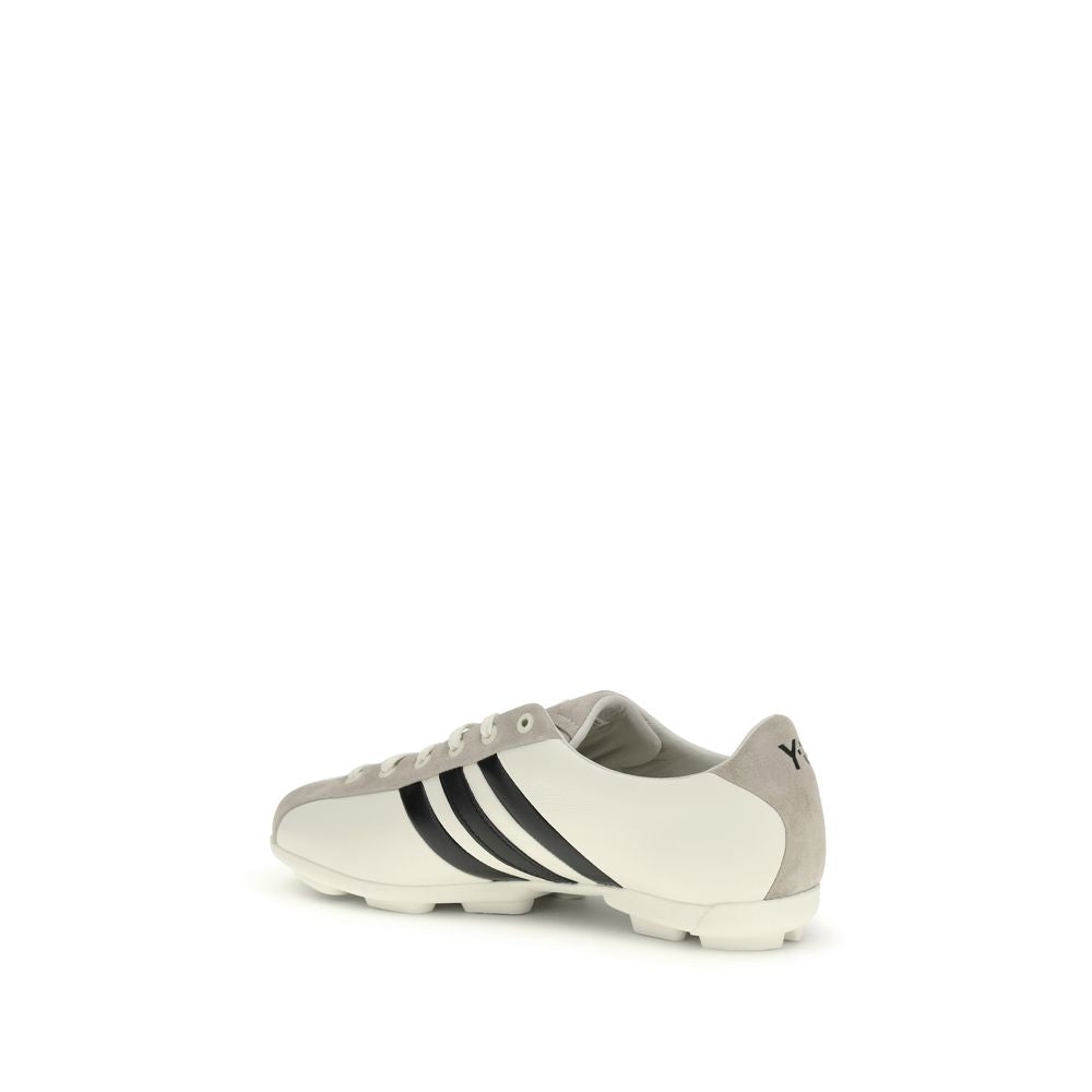 Y-3 White Calf Leather Bos Taurus Athletic Sneakers
