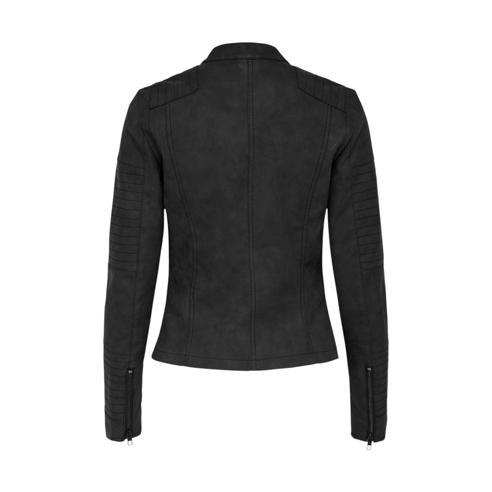 Only Black Polyethylene Biker Jacket