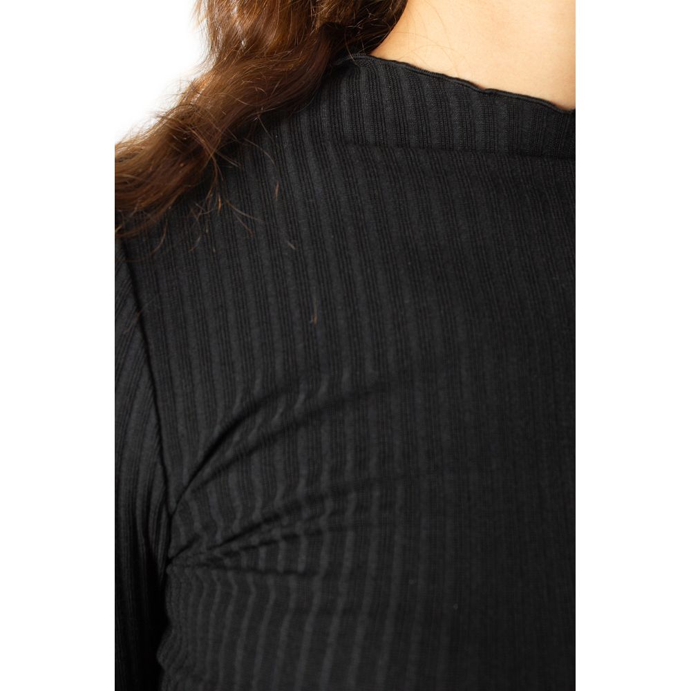 Only Black Polyester Turtleneck