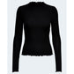 Only Black Polyester Turtleneck