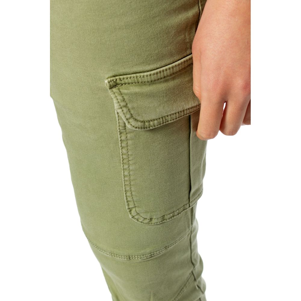 Only Green Cotton Skinny Pants