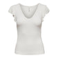 Only Cream Viscose T-Shirt