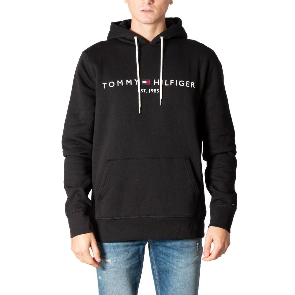 Tommy Hilfiger Black Cotton Hoodie