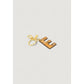 Alviero Martini Prima Classe Beige Leather Keychain