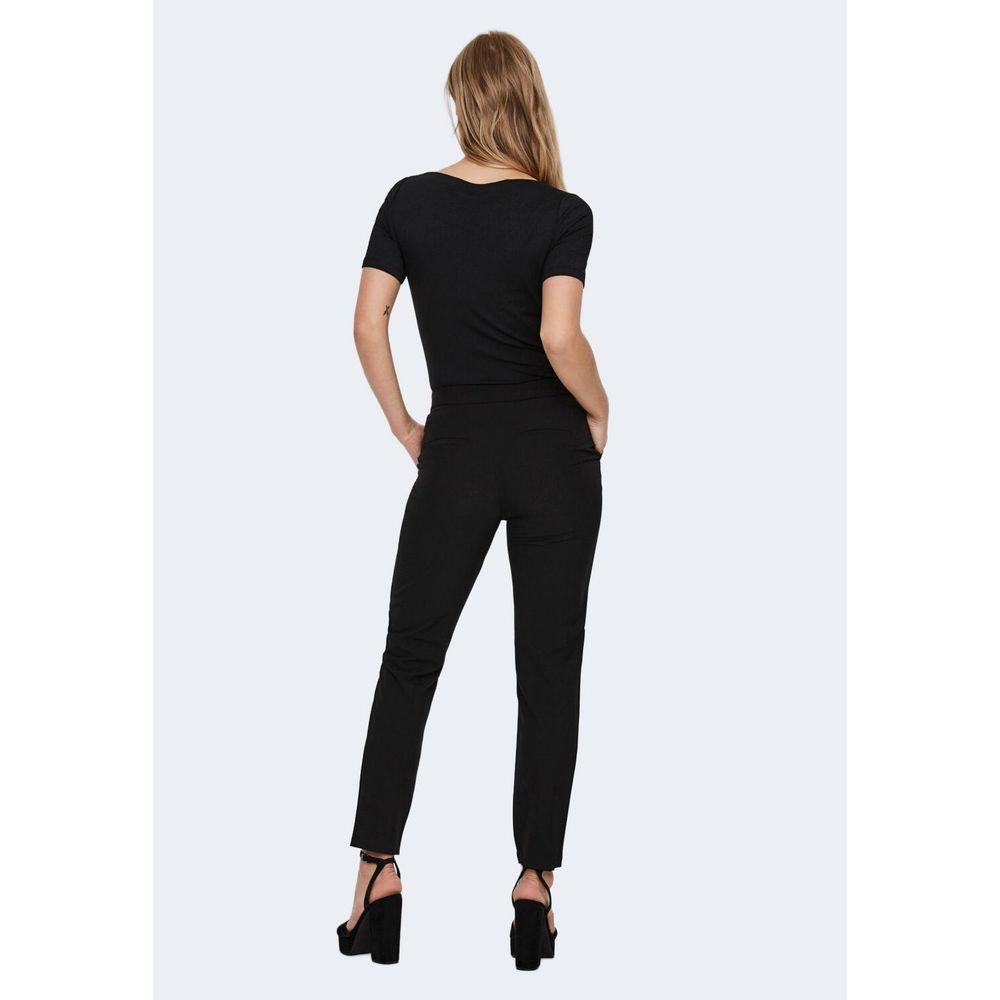 Vero Moda Black Viscose T-Shirt
