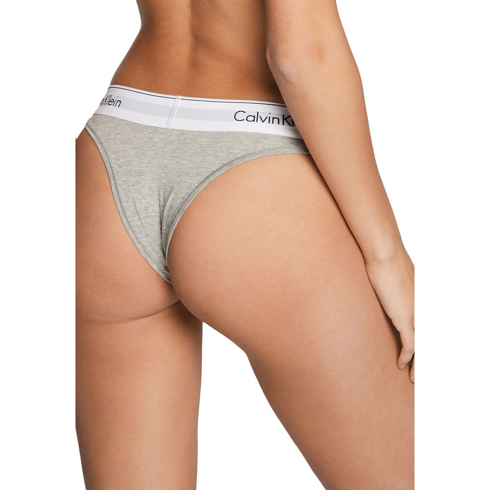 Calvin Klein Underwear Gray Cotton Pantie