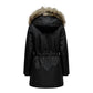 Only Black Polyester Parka