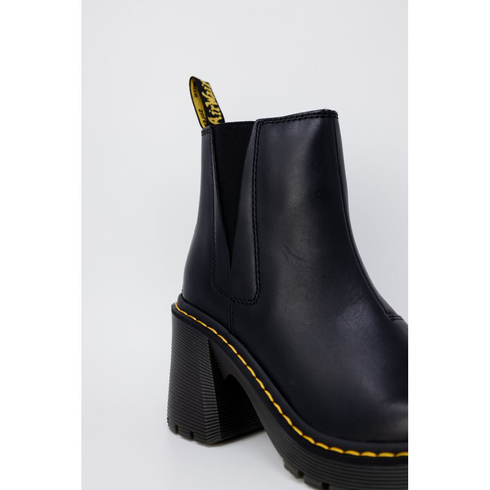 Dr. Martens Black Leather High Heel Pumps