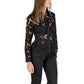 Morgan De Toi Black Polyester Blouse