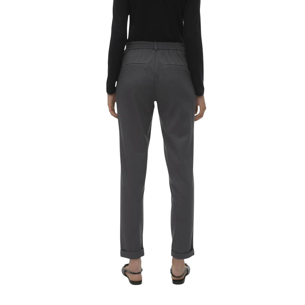 Vero Moda Gray Polyester Casual Pants