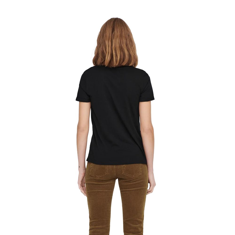 Only Black Cotton T-Shirt