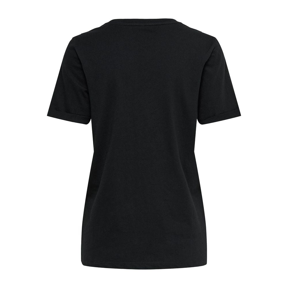 Only Black Cotton T-Shirt