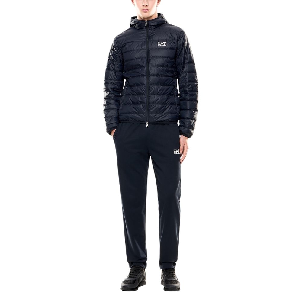 EA7 Emporio Armani Blue Polyamide Shell Jacket