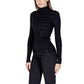 Morgan De Toi Black Viscose Turtleneck