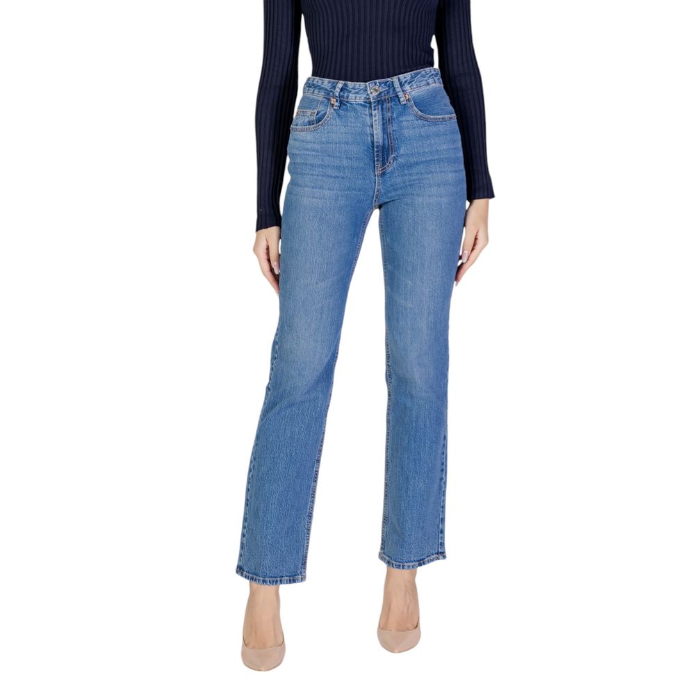 Vero Moda Light Blue Cotton Mom Jeans