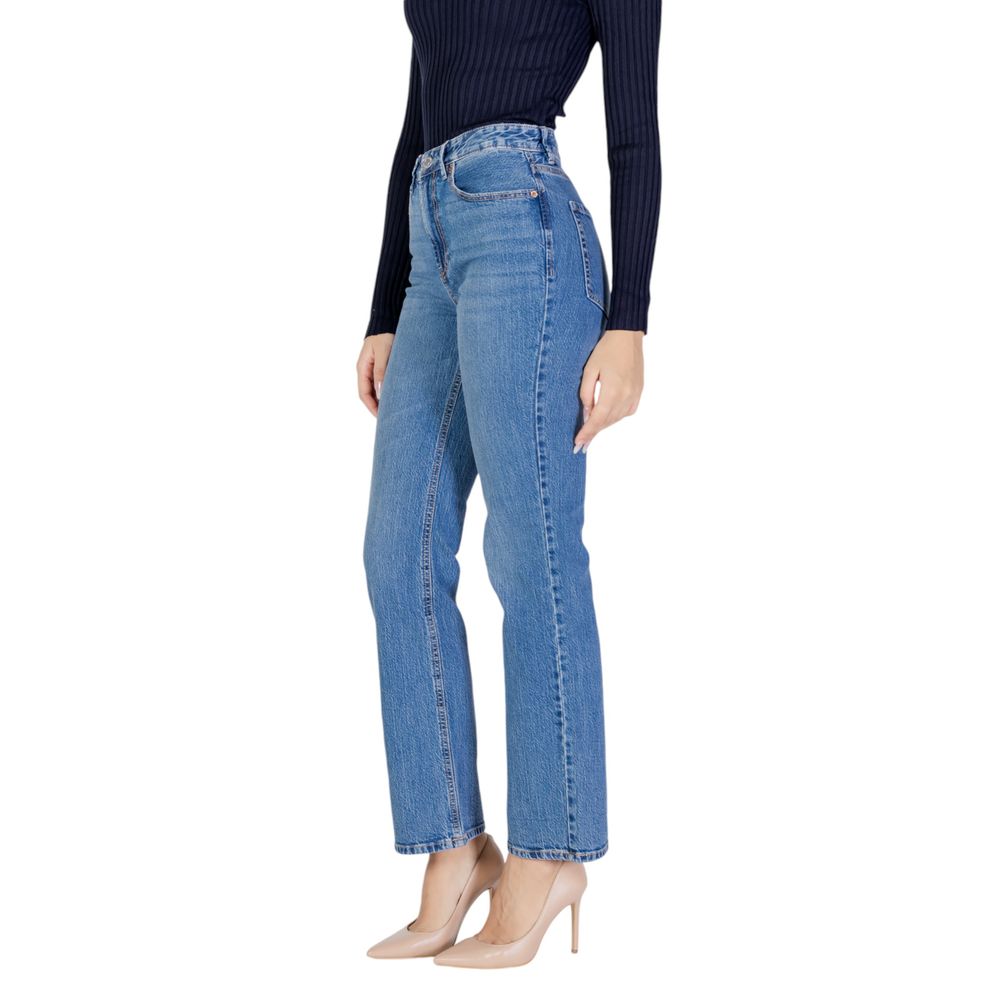 Vero Moda Light Blue Cotton Mom Jeans