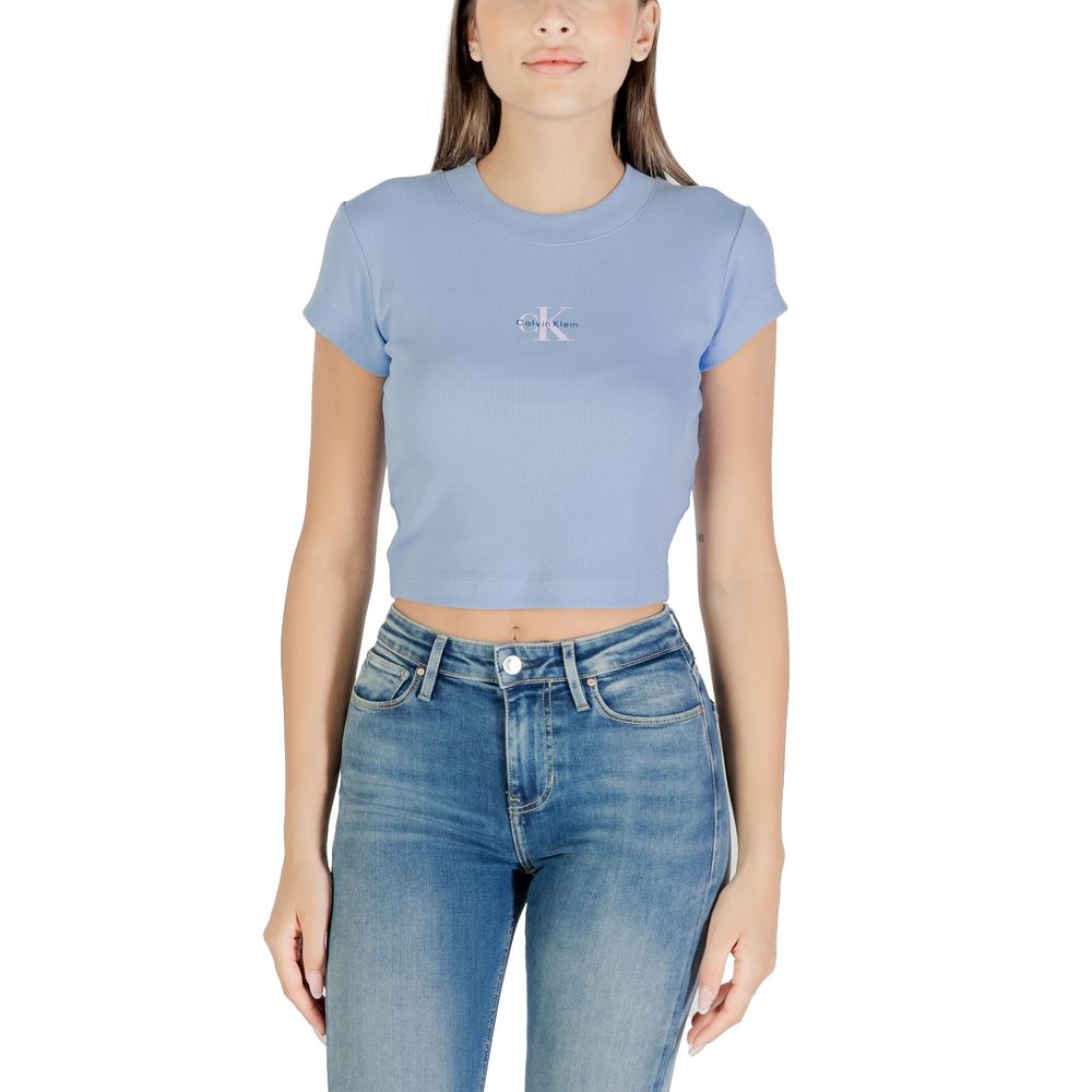 Calvin Klein Jeans Blue Cotton T-Shirt