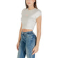 Calvin Klein Jeans Cream Cotton T-Shirt