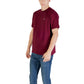 Calvin Klein Jeans Bordeaux Cotton T-Shirt