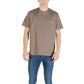 Calvin Klein Jeans Brown Cotton T-Shirt