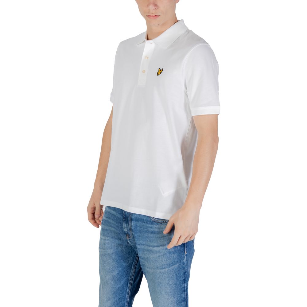 Lyle & Scott White Cotton Polo Shirt