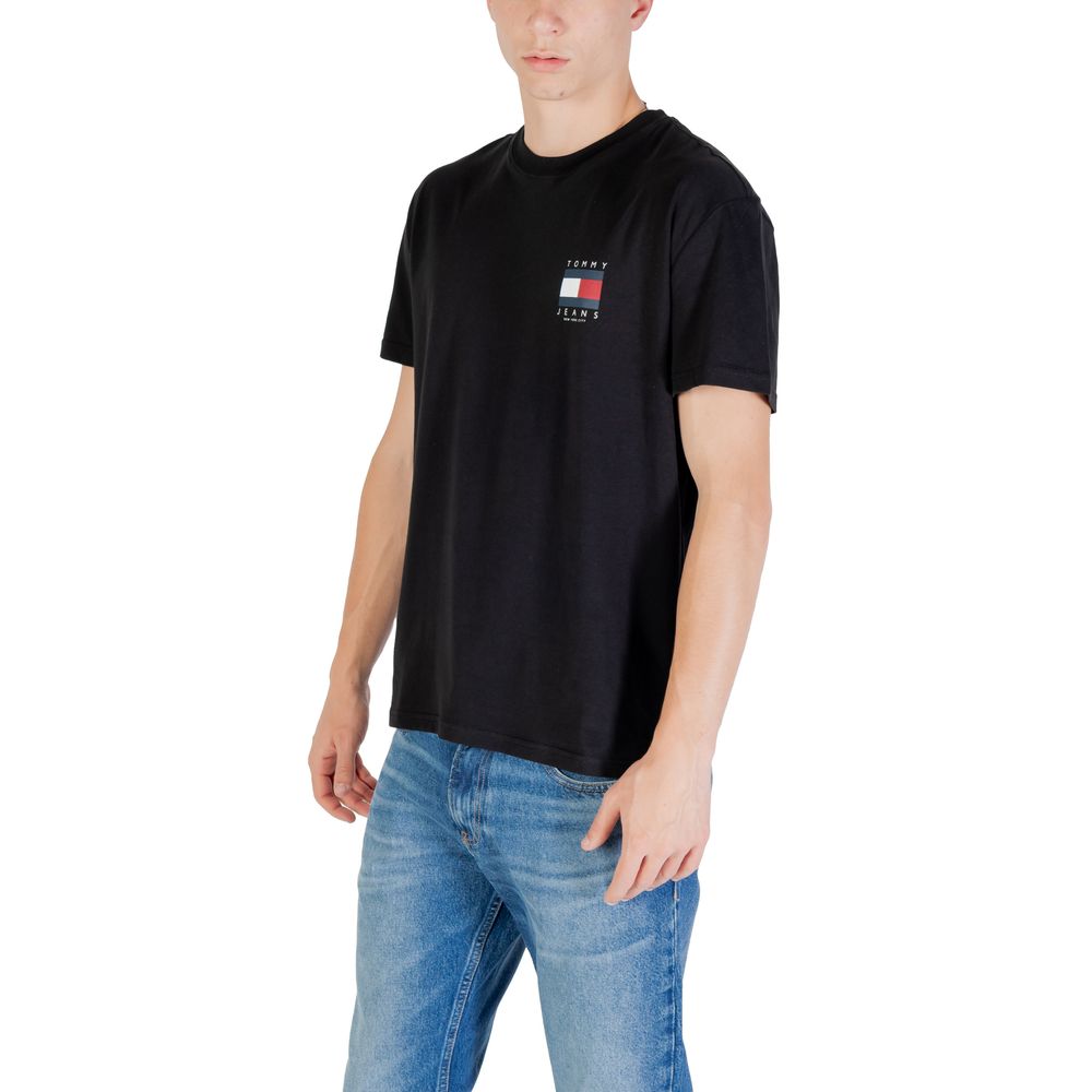 Tommy Hilfiger Jeans Black Recycled Cotton T-Shirt