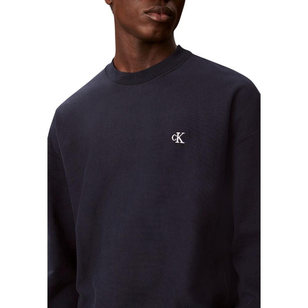 Calvin Klein Jeans Blue Cotton Sweatshirt
