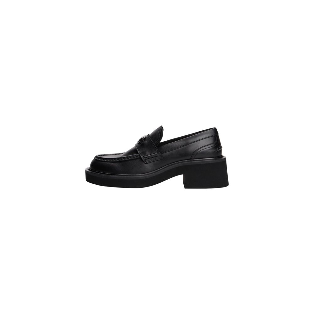 Tommy Hilfiger Jeans Black Leather High Heel Pumps