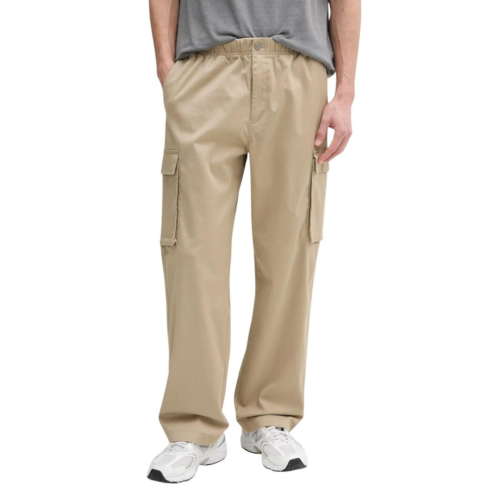 Calvin Klein Jeans Beige Cotton Cargo Pants