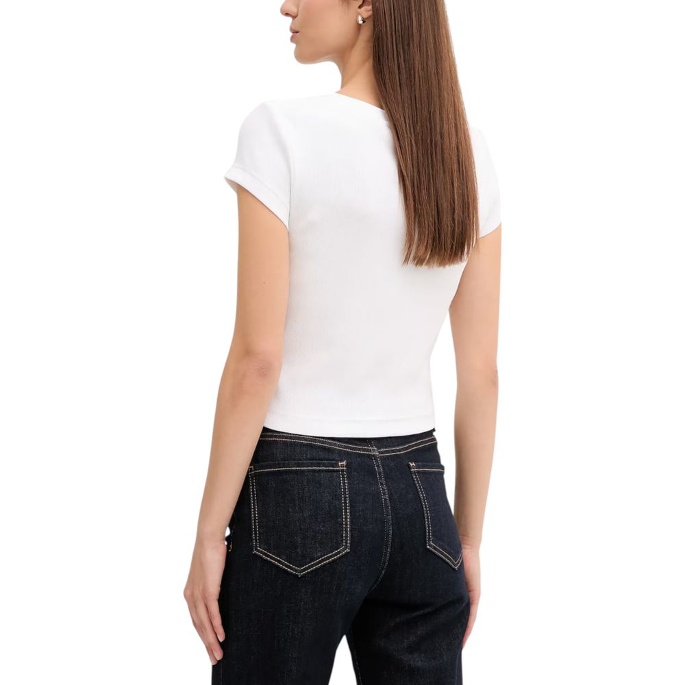 Calvin Klein Jeans White Cotton T-Shirt