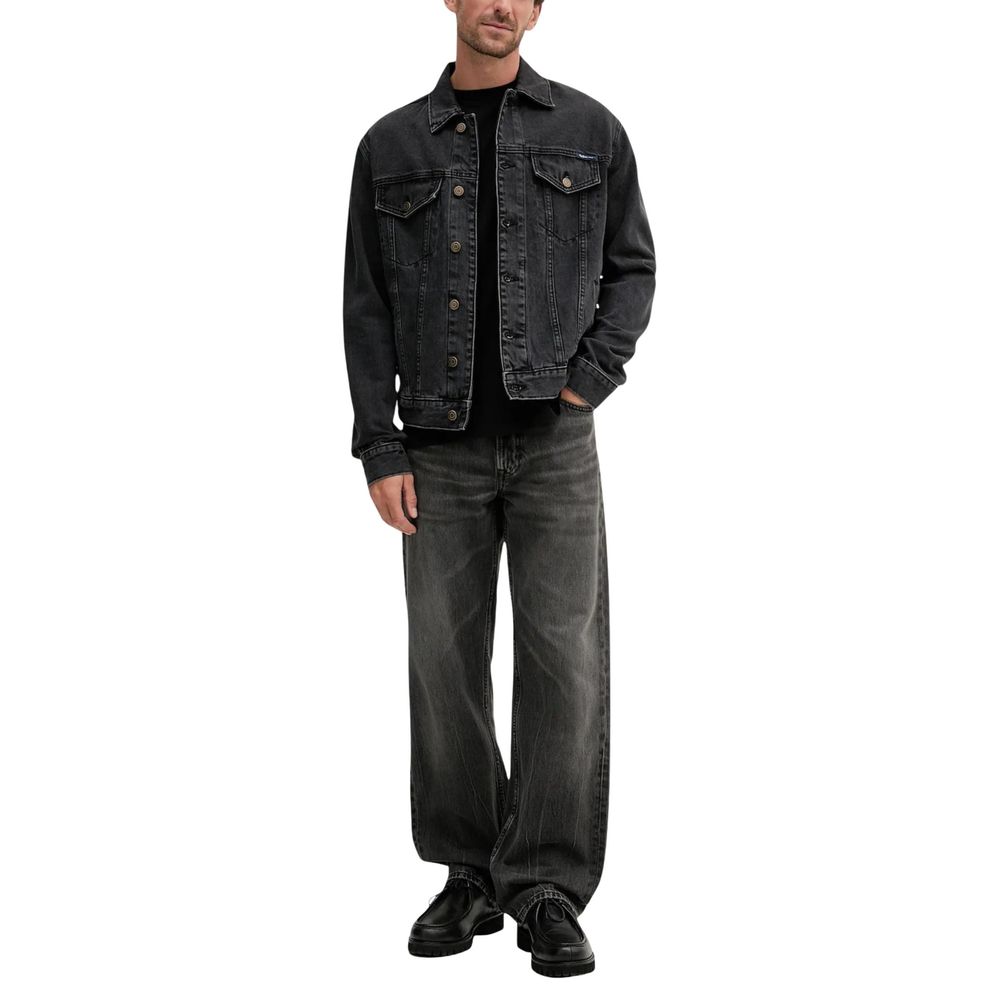 Calvin Klein Jeans Black Cotton Relaxed Fit Jeans