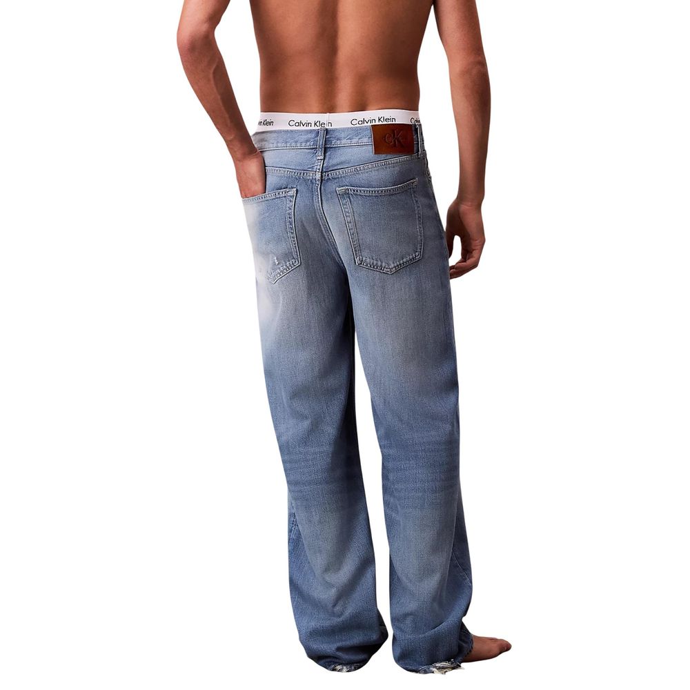 Calvin Klein Jeans Blue Lyocell Relaxed Fit Jeans