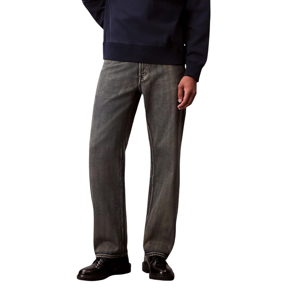 Calvin Klein Jeans Beige Cotton Relaxed Fit Jeans