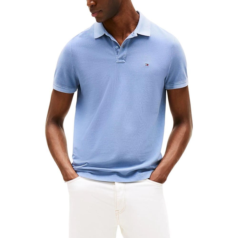 Tommy Hilfiger Blue Cotton Polo Shirt