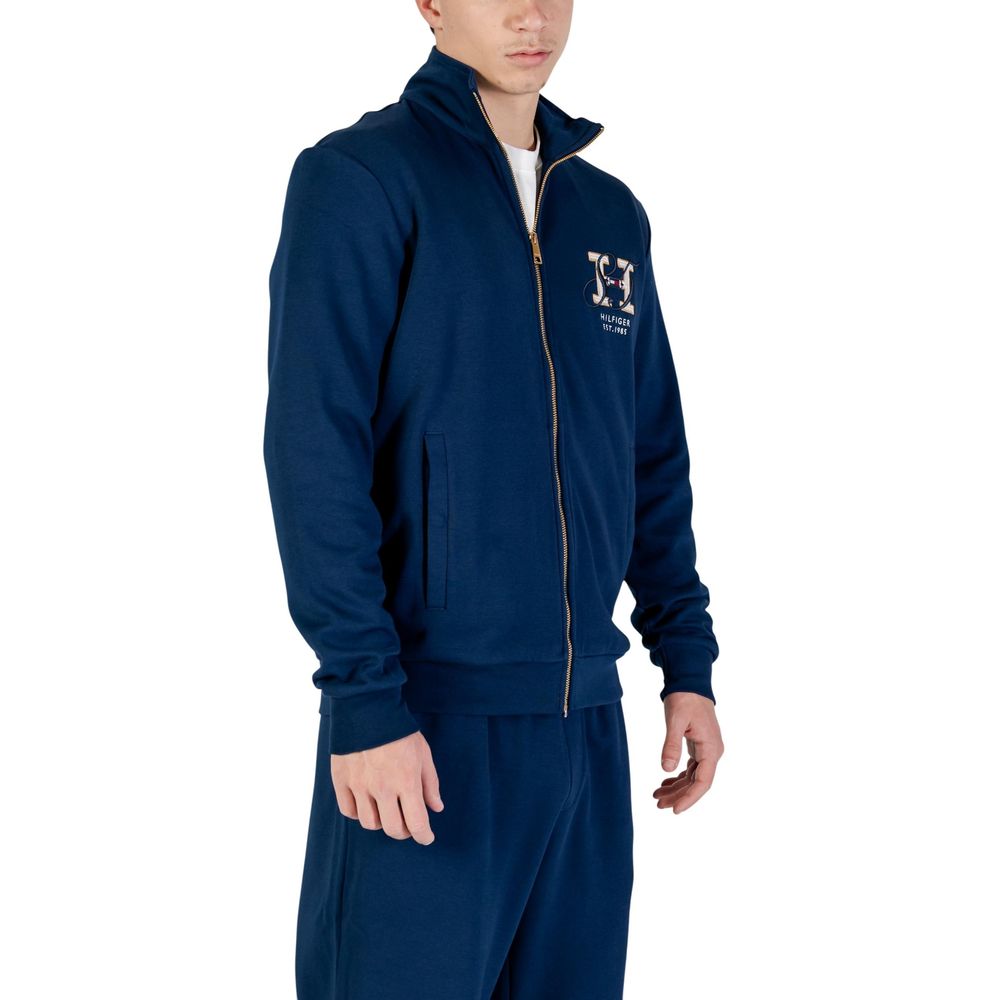 Tommy Hilfiger Blue Recycled Cotton Sweatshirt