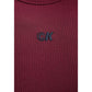 Calvin Klein Jeans Bordeaux Modal Long Dress