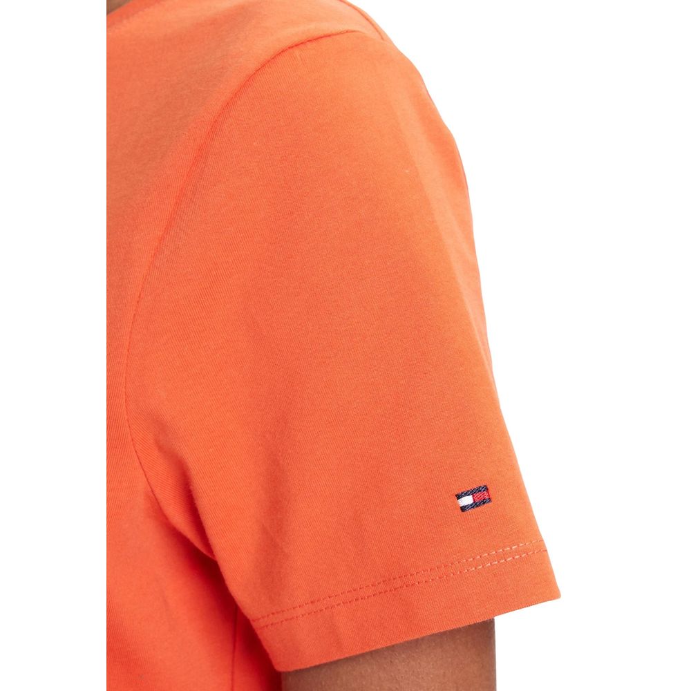 Tommy Hilfiger Orange Recycled Cotton T-Shirt