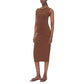 Calvin Klein Jeans Brown Cotton Long Dress