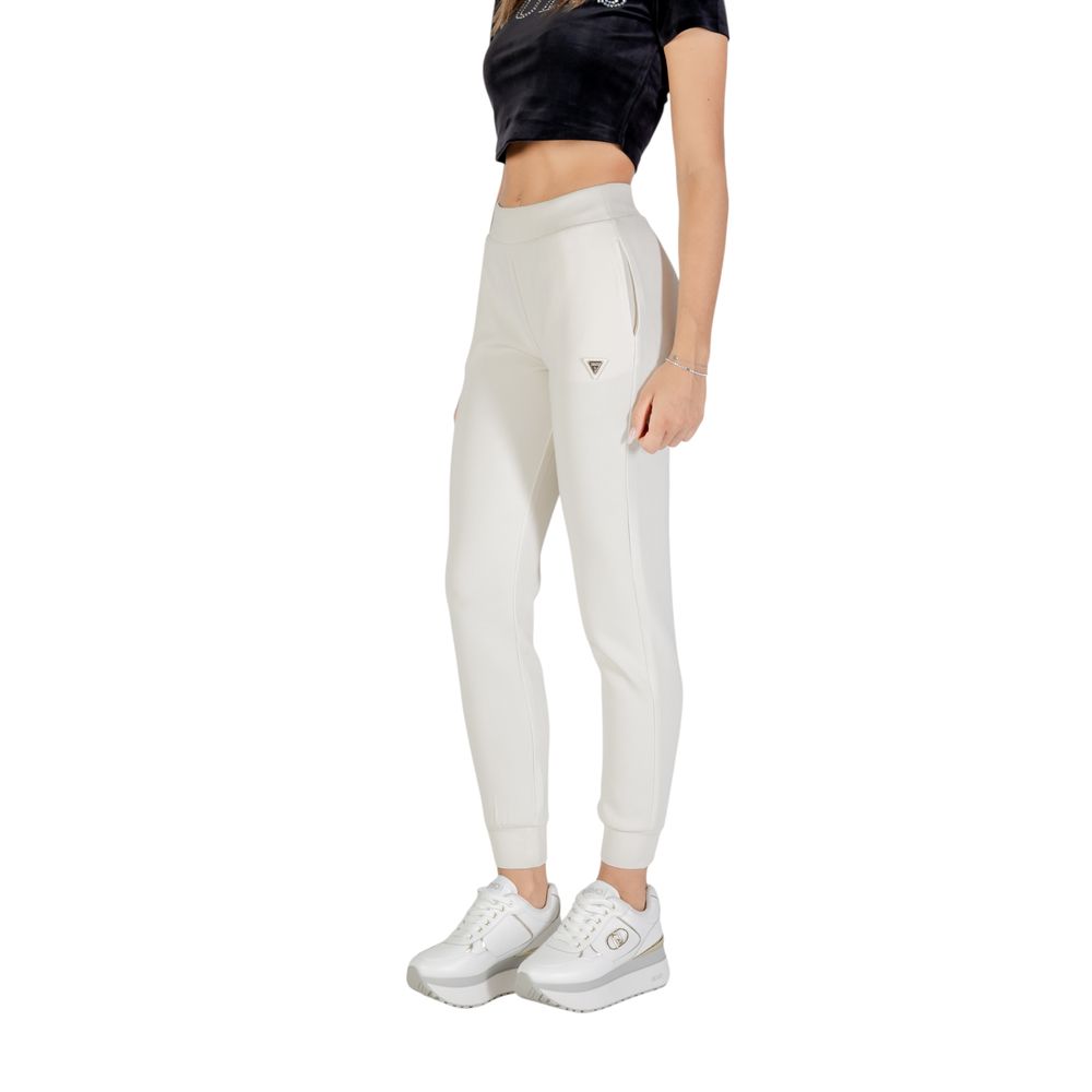 Guess Active Cream Polyester Joggers (Workout Pants)