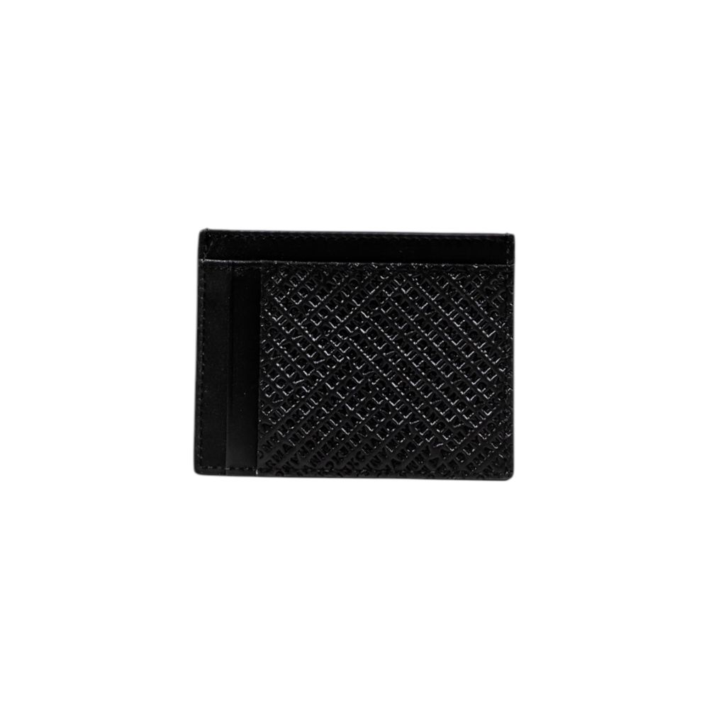 Armani Exchange Black Leather Cardholder