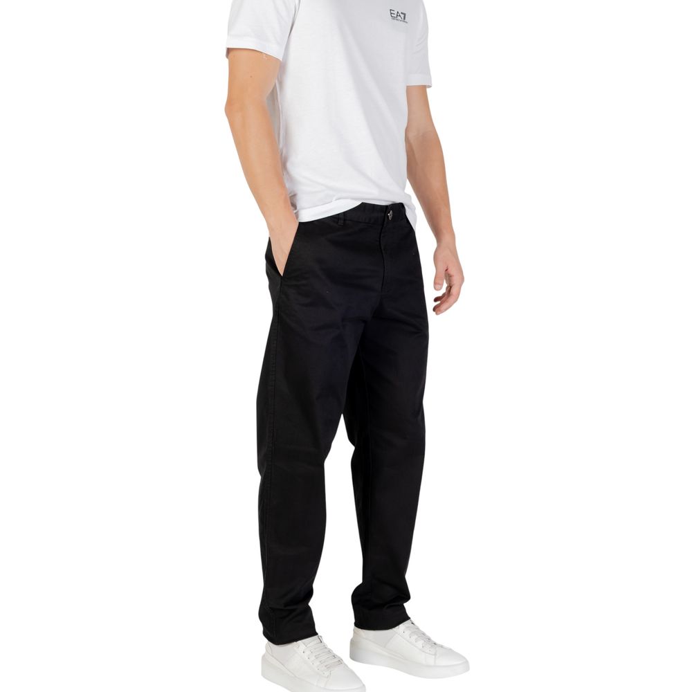 Armani Exchange Black Cotton Skinny Pants